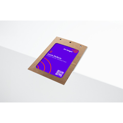 Porta badge Avery A6 in cartoncino certificato FSC® - inserti in carta inclusi - conf. 25 pz - 4839XL